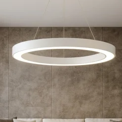 Lampadari Moderni-Ideal Lux oracle sp d50 lampadario moderno led 28w 3000k bianco