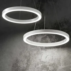 Lampadari Moderni-Ideal Lux oracle sp d50 lampadario moderno led 28w 3000k bianco