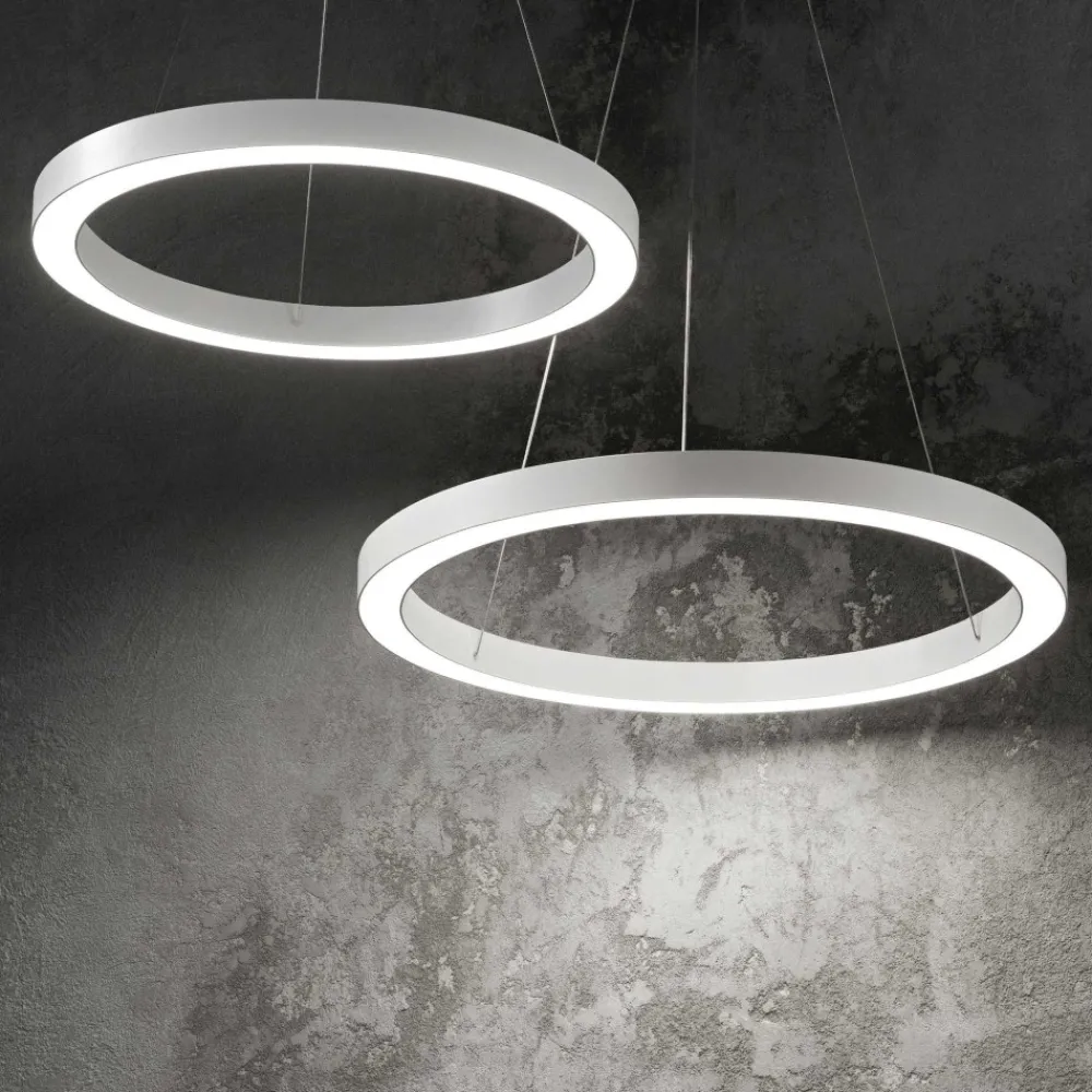 Lampadari Moderni-Ideal Lux oracle sp d50 lampadario moderno led 28w 3000k bianco