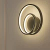 Applique Da Parete-Ideal Lux oz ap dali applique led 3000k dimmerabile nera design moderno