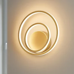 Applique Da Parete-Ideal Lux oz ap on-off 2700k applique design moderno ottone led