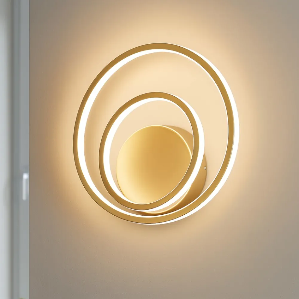 Applique Da Parete-Ideal Lux oz ap on-off 2700k applique design moderno ottone led