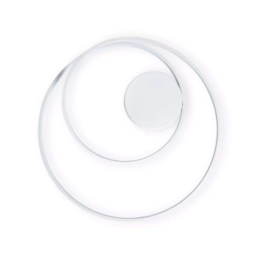 Plafoniere Moderne-Ideal Lux oz pl on-off bianco plafoniera da soffitto led 48w 3000k design moderna