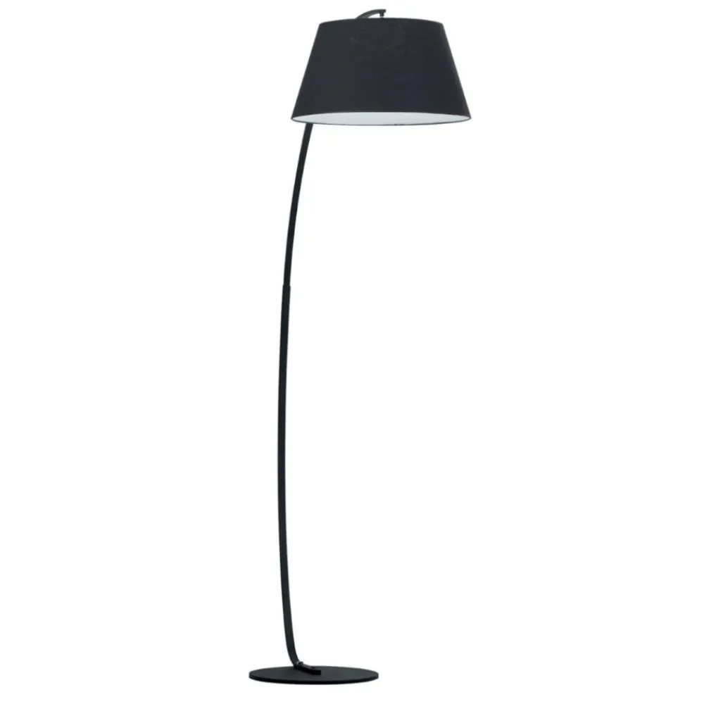 Lampade Da Terra-Ideal Lux pagoda pt1 piantana arco nera moderna