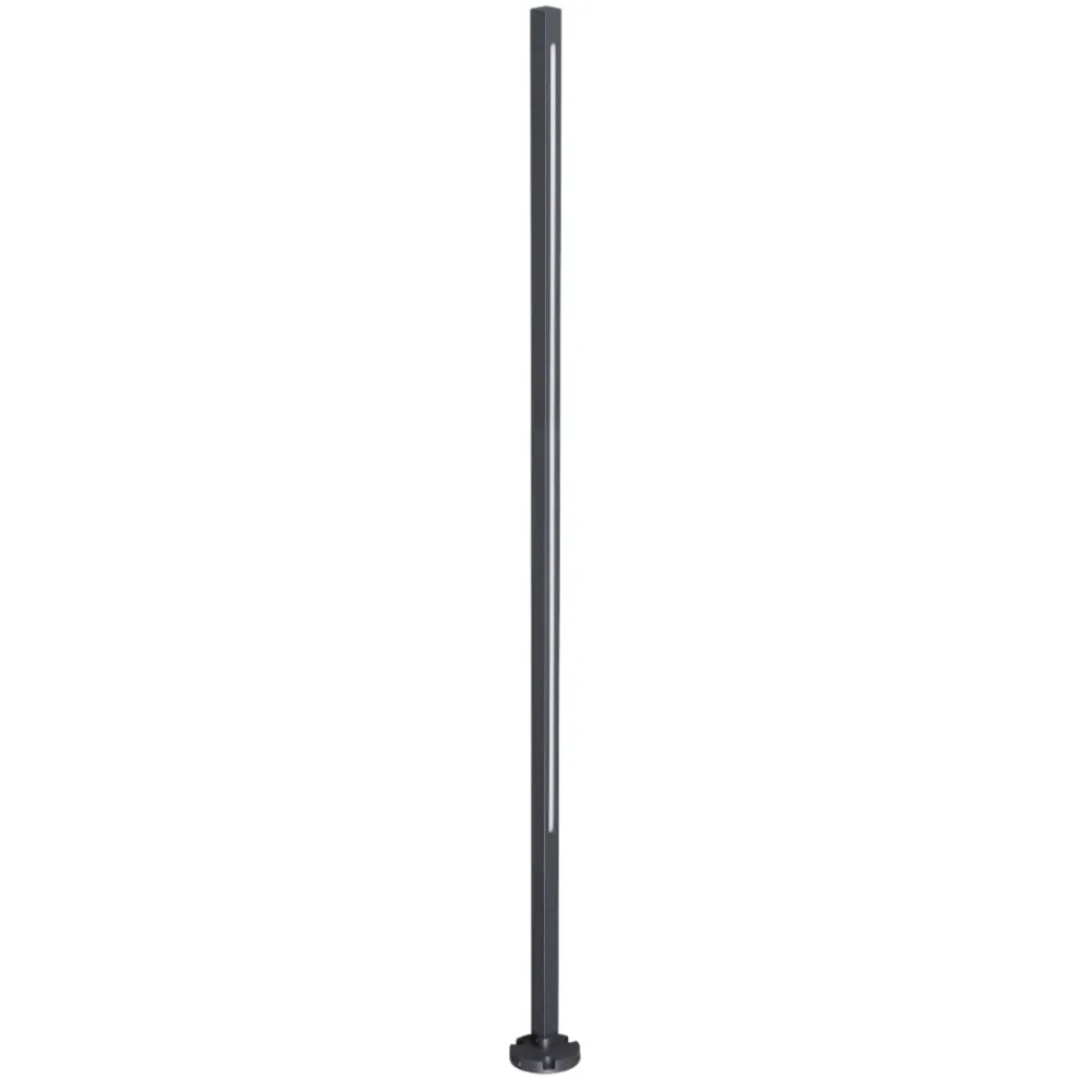 Lampioni Da Giardino-Ideal Lux paletto luminoso da giardino antracite led 25w 3000k jedi pt h160