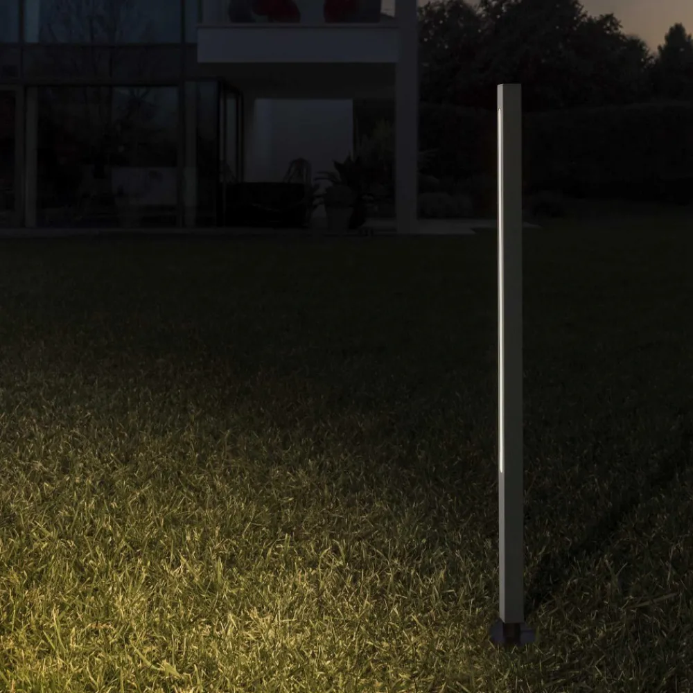 Lampioni Da Giardino-Ideal Lux paletto luminoso da giardino antracite led 25w 3000k jedi pt h160
