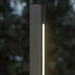 Lampioni Da Giardino-Ideal Lux paletto luminoso da giardino antracite led 25w 3000k jedi pt h160