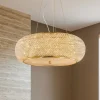 Lampadari Moderni-Ideal Lux pasha sp14 lampadario di cristallo dorato 14 luci