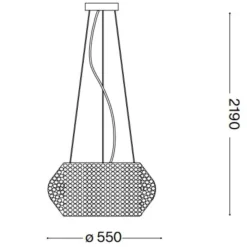 Lampadario Camera Da Letto-Ideal Lux pasha sp10 lampadario per camera da letto
