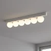 Plafoniere Moderne-Ideal Lux ping pong pl6 plafoniera 6 luci led 18w 3000k bianca