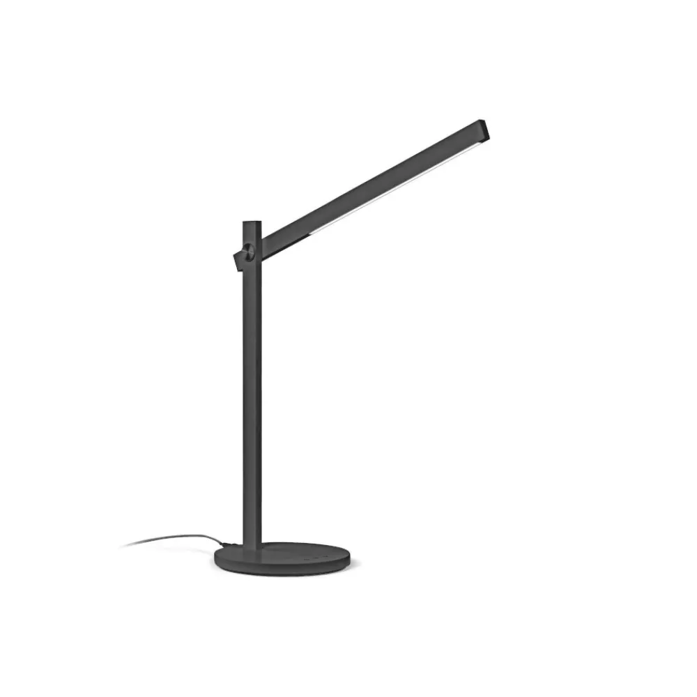 Lampade Da Tavolo-Ideal Lux pivot tl lampada da scrivania ufficio orientabile nera