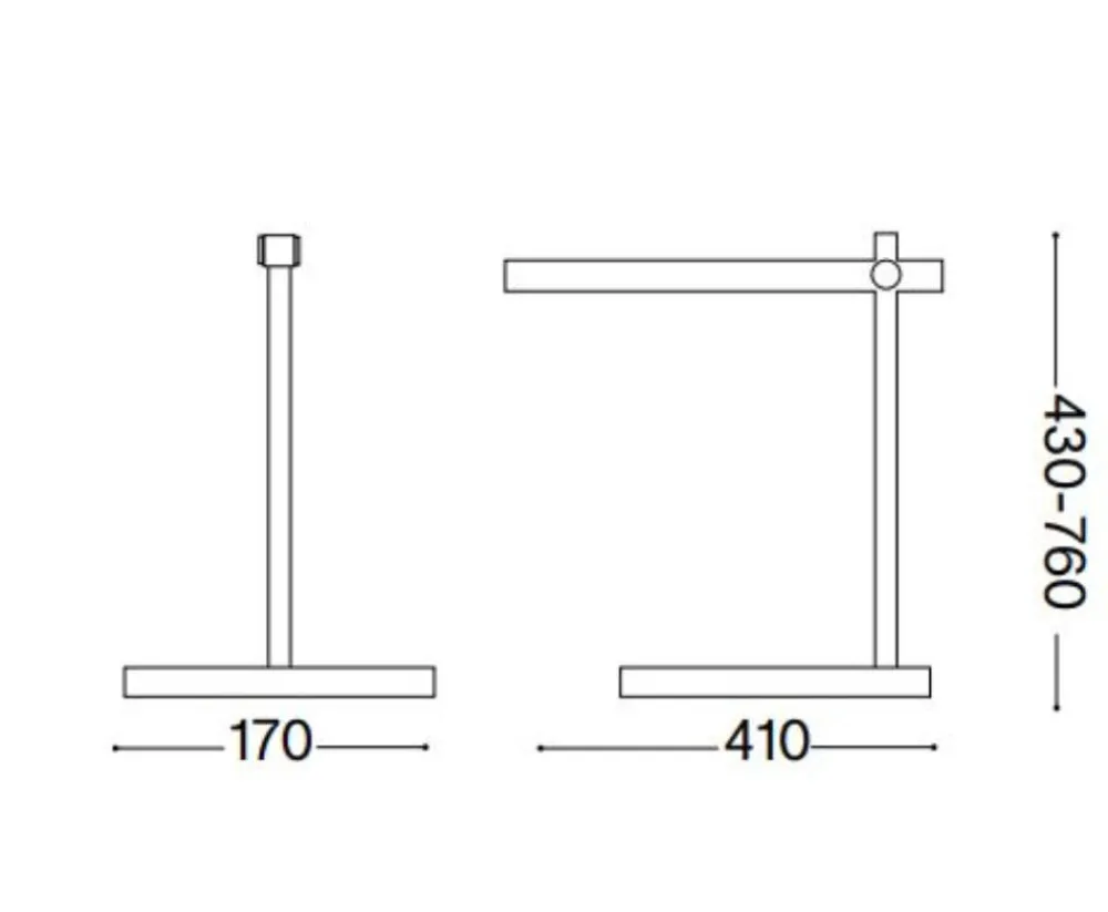 Lampade Da Tavolo-Ideal Lux pivot tl lampada da scrivania ufficio orientabile nera