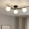 Plafoniere Moderne-Ideal Lux plafoniera moderna atlas pl3 nera