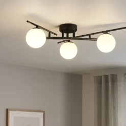 Plafoniere Moderne-Ideal Lux plafoniera moderna atlas pl3 nera