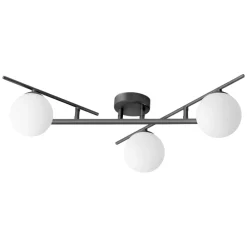 Plafoniere Moderne-Ideal Lux plafoniera moderna atlas pl3 nera