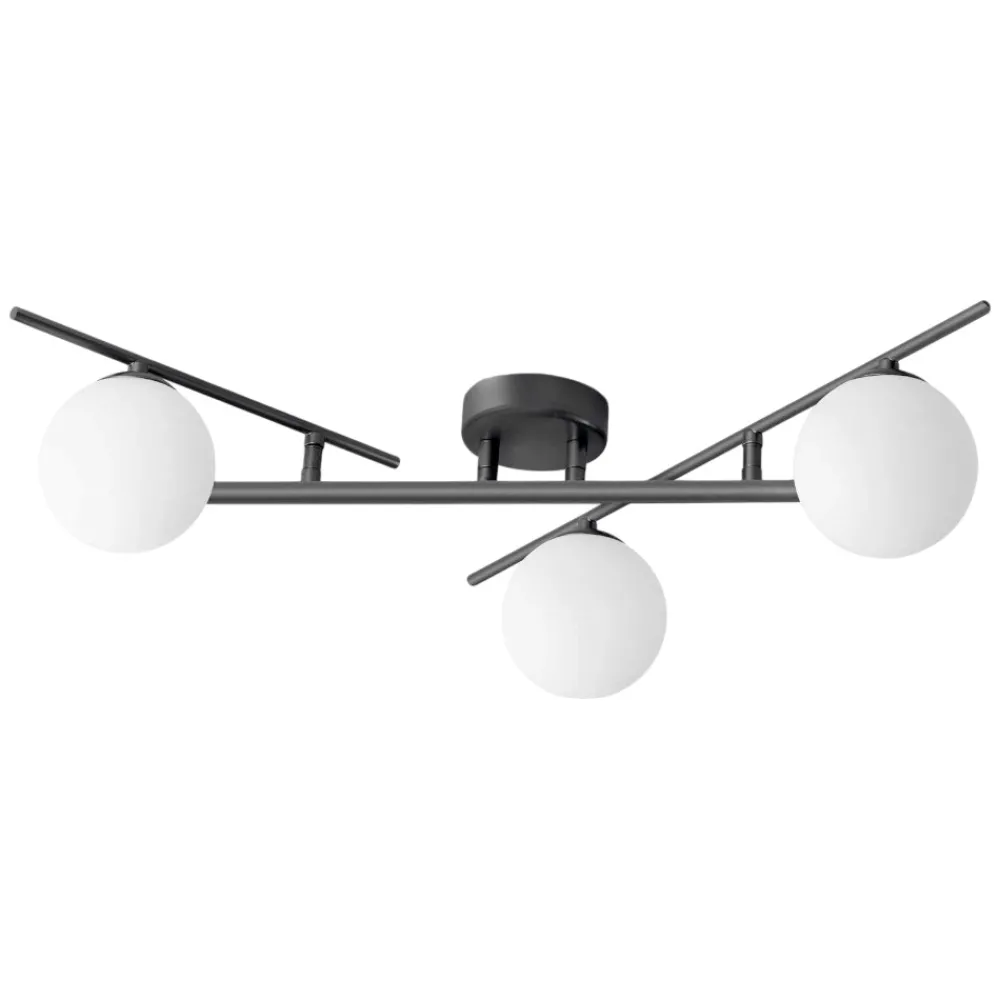 Plafoniere Moderne-Ideal Lux plafoniera moderna atlas pl3 nera