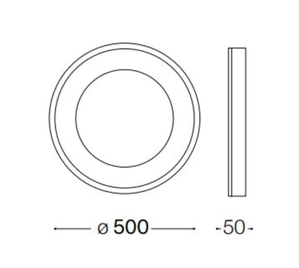 Plafoniere Moderne-Ideal Lux planet pl d50 plafoniera nera 3000k da interni