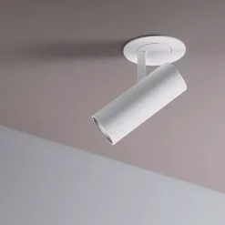 Faretti Da Incasso-Ideal Lux play fi faretto da incasso cilindro bianco orientabile