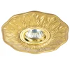 Faretti Da Incasso-Ideal Lux polka fi faretto da incasso a soffitto ottone oro