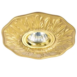 Faretti Da Incasso-Ideal Lux polka fi faretto da incasso a soffitto ottone oro
