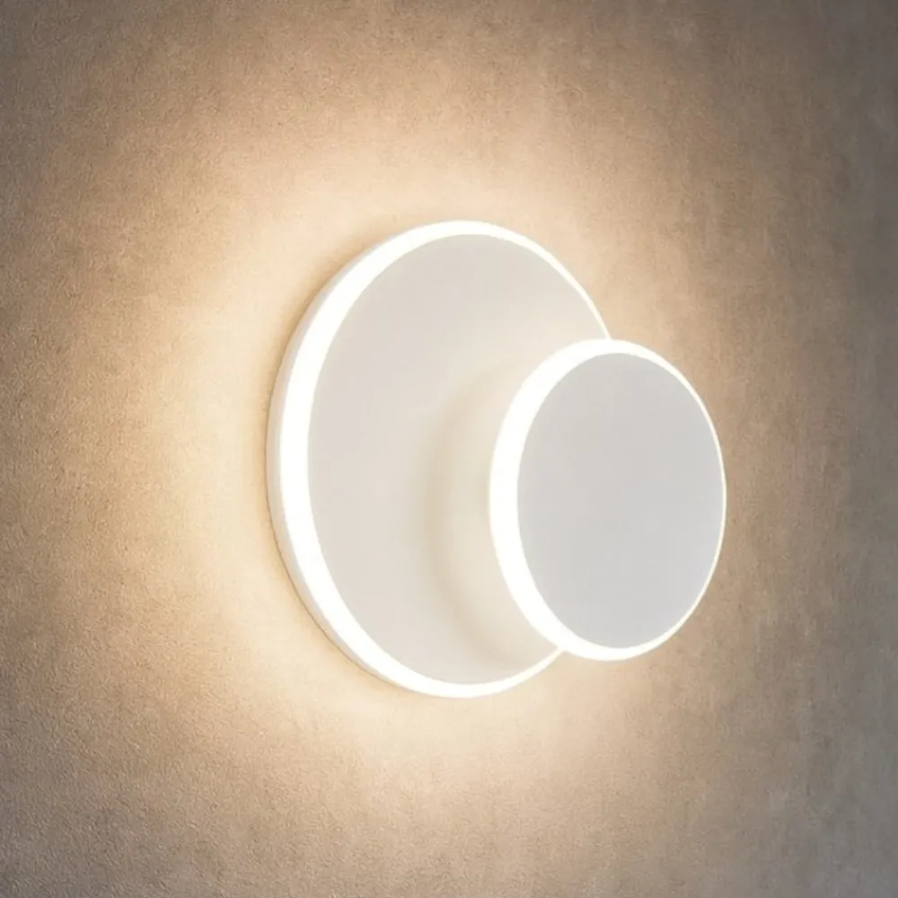 Applique Da Parete-Ideal Lux pouche ap round applique led 3000k moderna