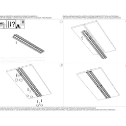 Strisce Led-Ideal Lux profilo da incasso 2mt per strisce led max 10mm