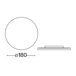 Applique Da Esterno-Ideal Lux punto ap d18 applique da esterno ip54 led 3000k tonda antracite