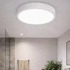Plafoniere Bagno-Ideal Lux ray pl d30 plafoniera da bagno led 13w 3000k 4000k bianca ip44