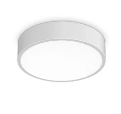 Plafoniere Bagno-Ideal Lux ray pl d30 plafoniera da bagno led 13w 3000k 4000k bianca ip44