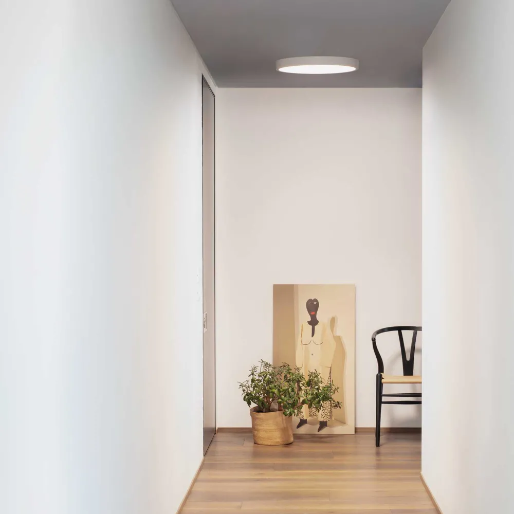 Plafoniere Bagno-Ideal Lux ray pl d60 plafoniera da bagno led 3000k 4000k bianca ip44