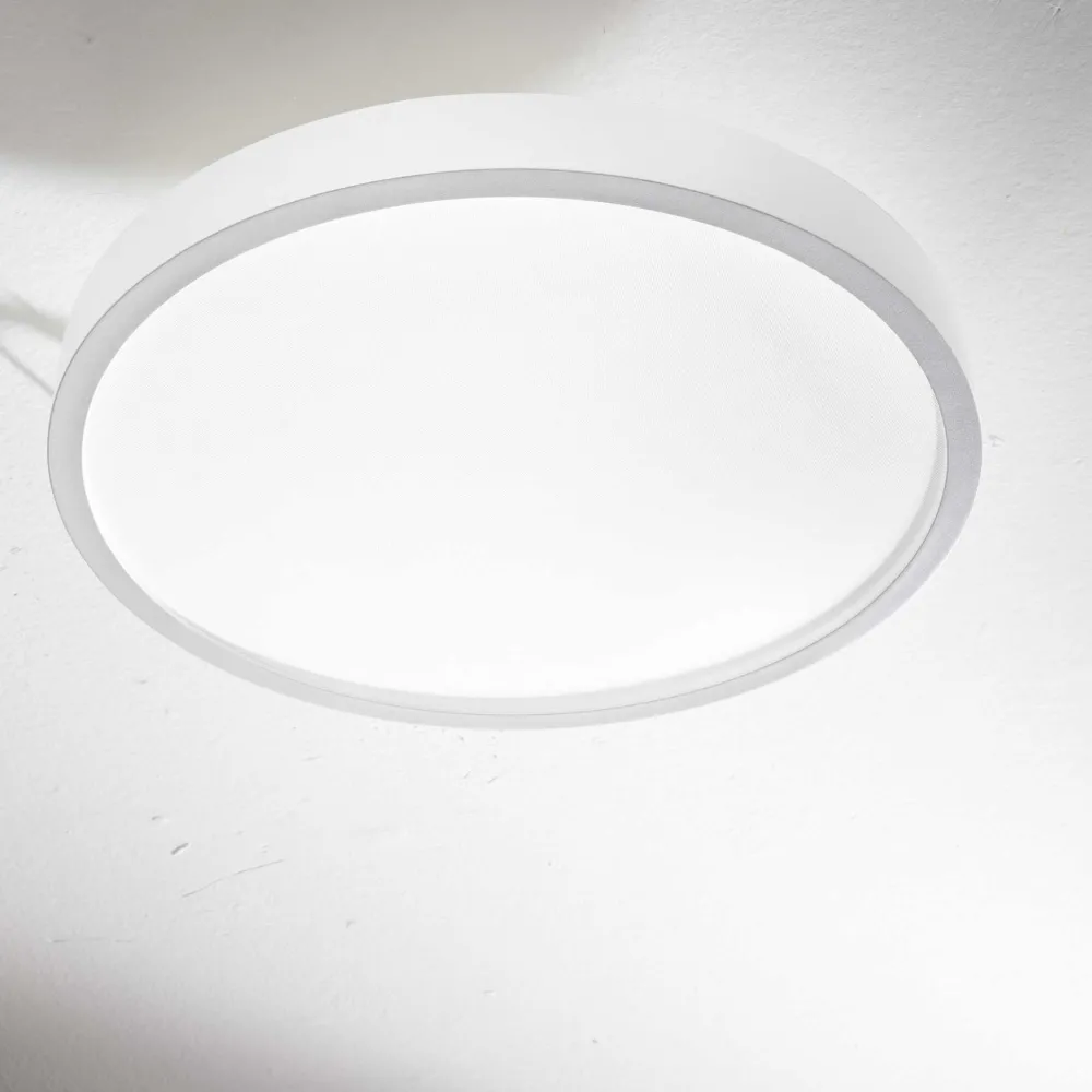 Plafoniere Bagno-Ideal Lux ray pl d60 plafoniera da bagno led 3000k 4000k bianca ip44