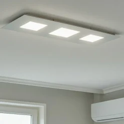 Plafoniere Moderne-Ideal Lux relax pl d110 plafoniera rettangolare led 78w 3000k