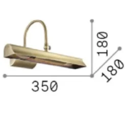 Applique Da Bagno-Ideal Lux retro ap2 applique da bagno brunito luce orientabile