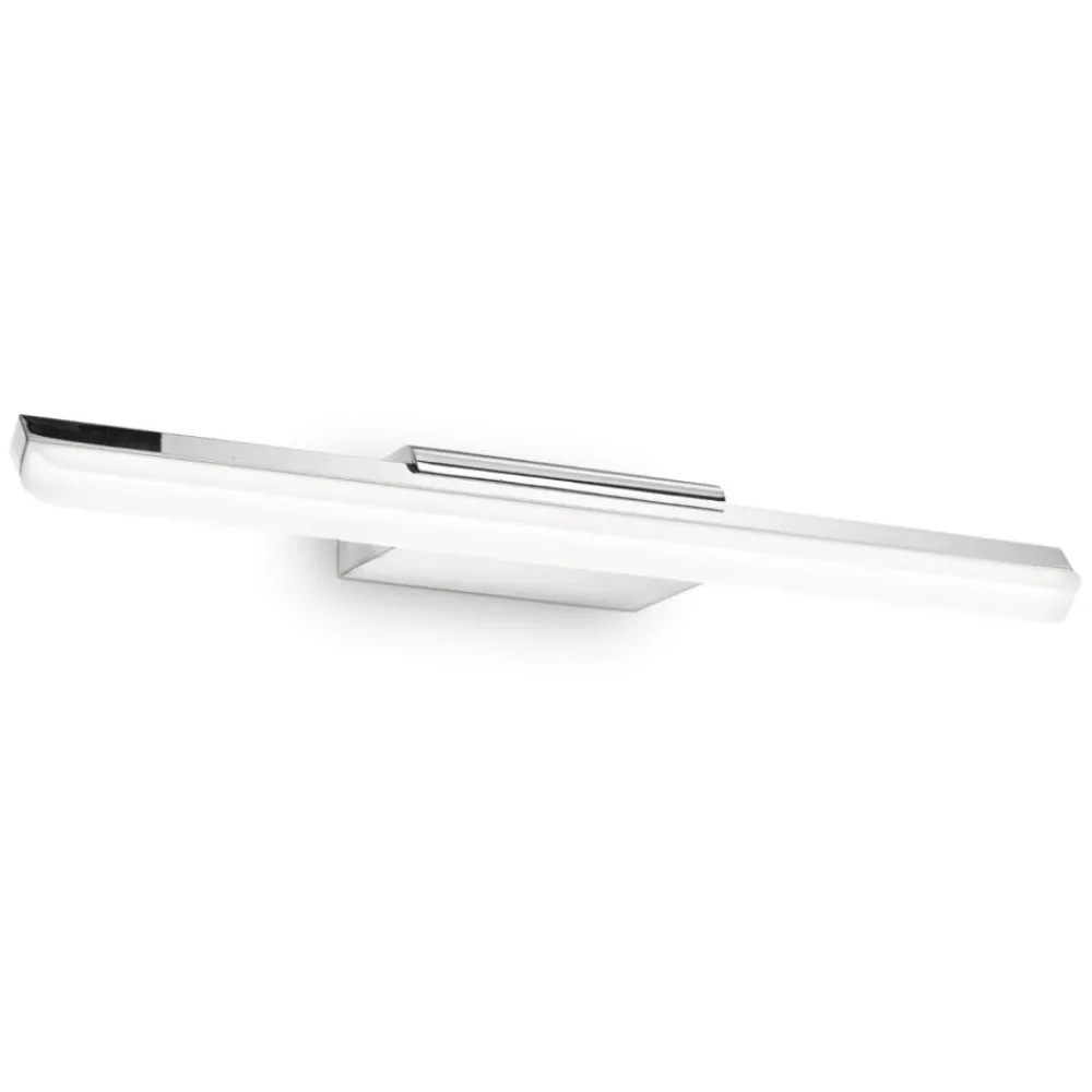 Applique Da Bagno-Ideal Lux riflesso ap d42 applique da bagno led 10w 3000k cromo