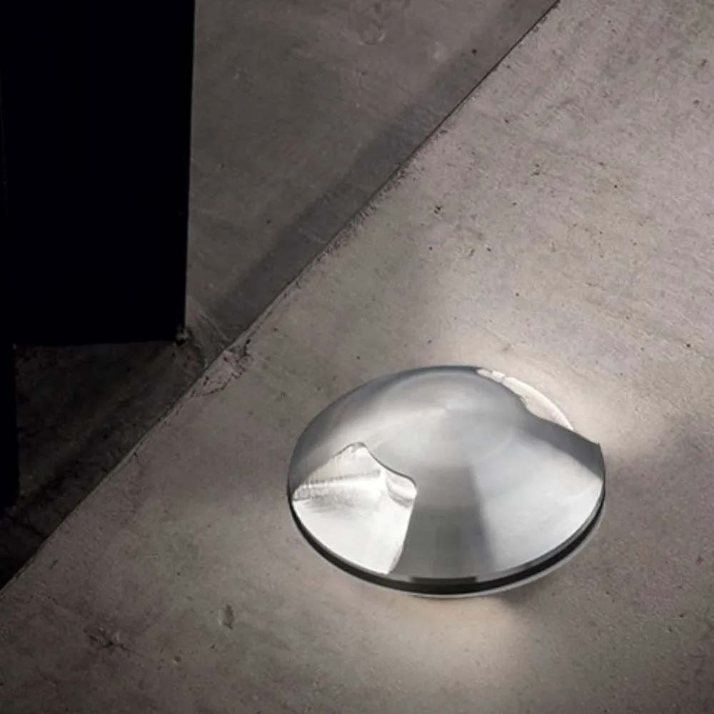 Faretti Da Esterno-Ideal Lux rochet faretto per esterno incasso a pavimento ip68 calpestabile 2w 4000k