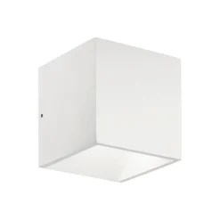 Applique Da Esterno-Ideal Lux rubik ap 4000k applique per esterno cubo bianco 8,5w