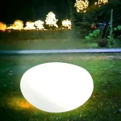 Lampade Da Esterno Giardino-Ideal Lux sasso pt1 lampada per esterno giardino sasso bianco