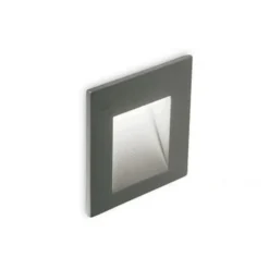 Segnapasso Led-Ideal Lux segnapasso da incasso a muro led 4000k esterno ip65 antracite quadrato con driver