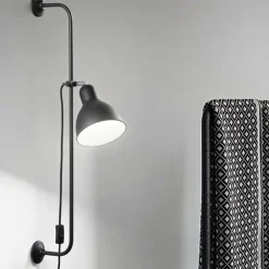 Applique Da Parete-Ideal Lux shower ap1 applique design orientabile nero opaco