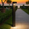 Lampioni Da Giardino-Ideal Lux sirio pt2 lampione da esterno nero 80cm