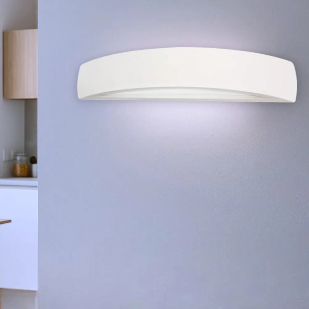 Applique Da Parete-Ideal Lux soda ap1 applique in gesso verniciabile 30cm