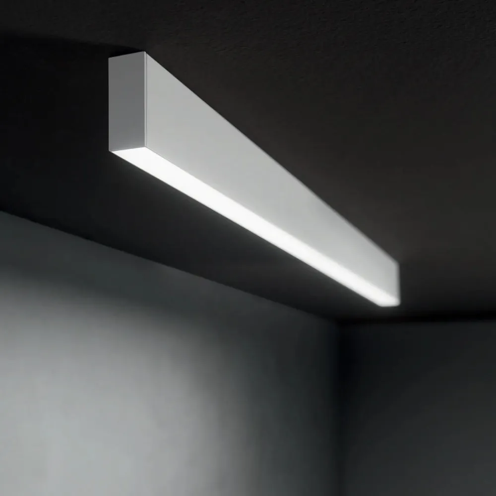Lampadari Cucina-Ideal Lux steel lampadario orizzontale da cucina bianco led 4000k