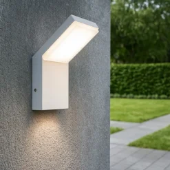 Applique Da Esterno-Ideal Lux style ap 3000k applique da esterno bianca led 9w 3000k bice ip54