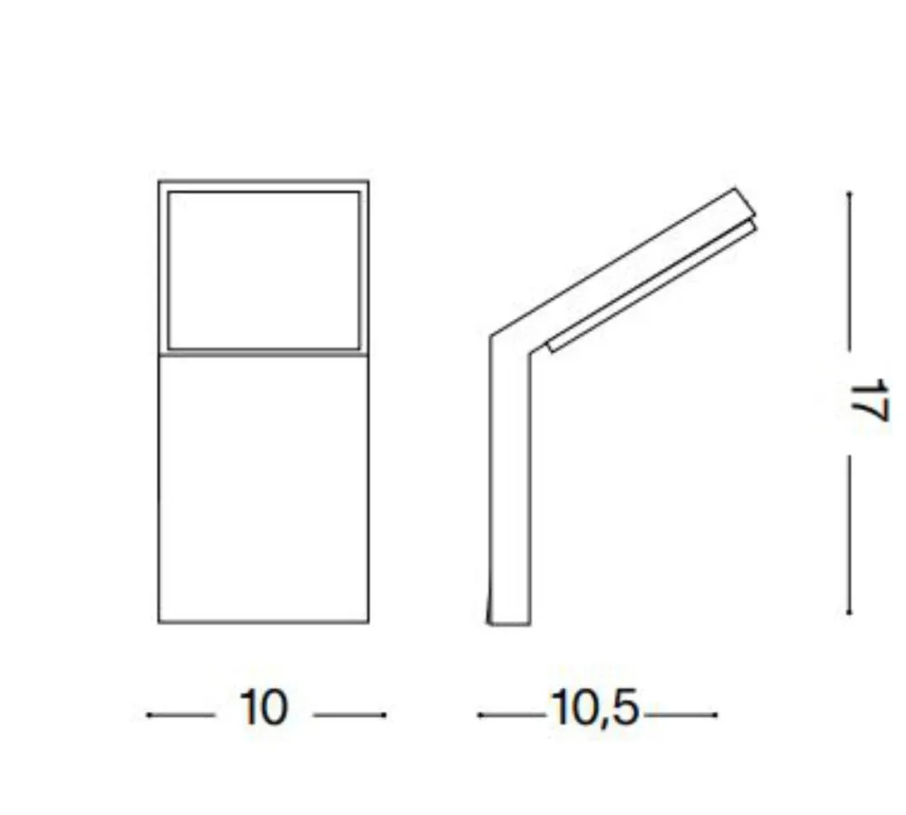 Applique Da Esterno-Ideal Lux style ap 3000k applique da esterno bianca led 9w 3000k bice ip54