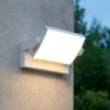 Applique Da Esterno-Ideal Lux swipe ap applique da esterno bianca orientabile led 20w 3000k