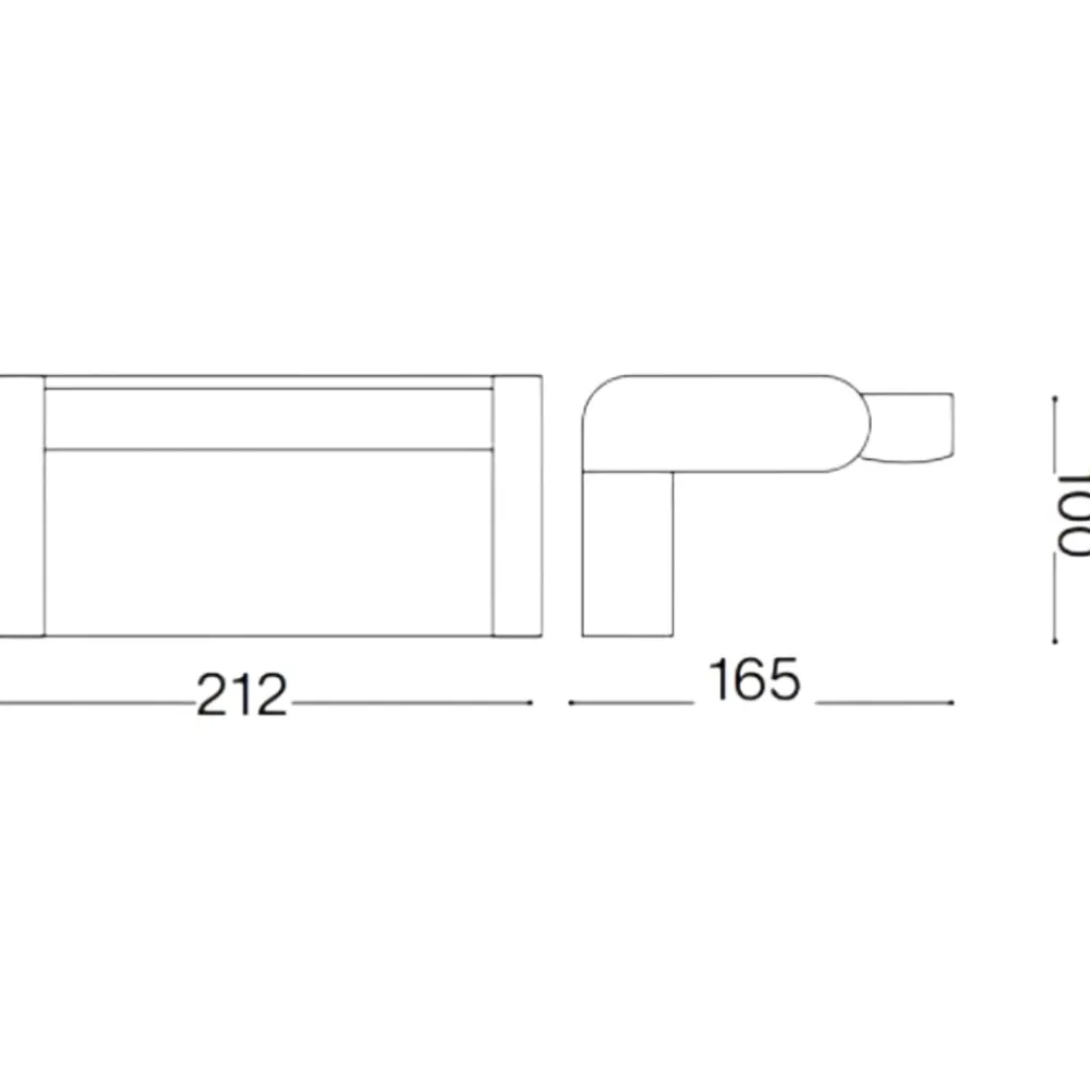 Applique Da Esterno-Ideal Lux swipe ap applique da esterno bianca orientabile led 20w 3000k