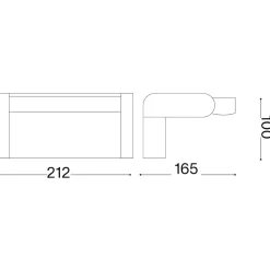 Applique Da Esterno-Ideal Lux swipe ap sensor applique per esterno marrone led 21w 3000k