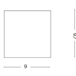 Faretti Da Esterno-Ideal Lux techo pl1 small faretto a soffitto per esterno cubo bianco