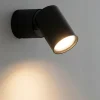 Applique Da Parete-Ideal Lux toby pl1 applique da parete orientabile cilindro nero