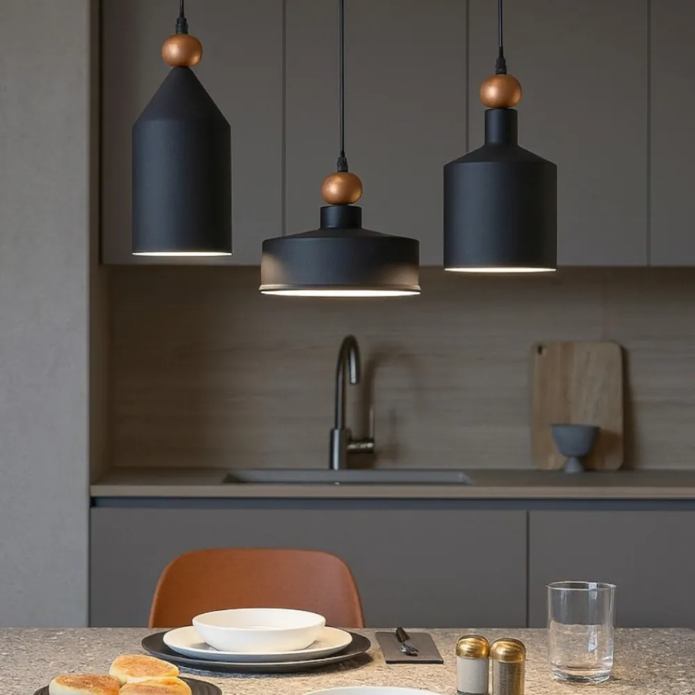 Lampadari Cucina-Ideal Lux triade sp3 lampadario antracite